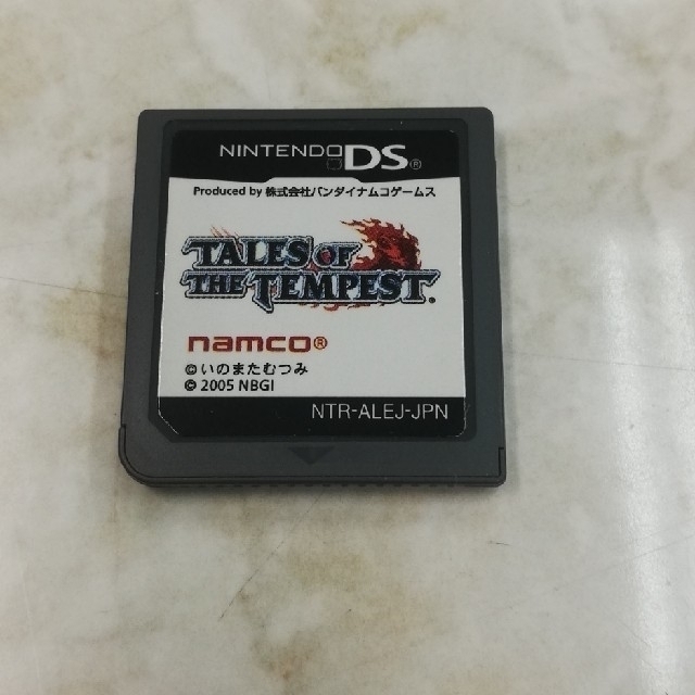 BANDAI NAMCO Entertainment(バンダイナムコエンターテインメント)のテイルズオブザテンペスト　TALES OF THE TEMPEST. DS エンタメ/ホビーのゲームソフト/ゲーム機本体(携帯用ゲームソフト)の商品写真