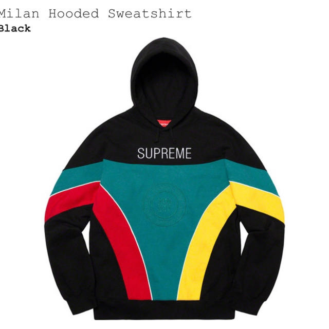 supreme milan hooded sweatshirt 定価以下