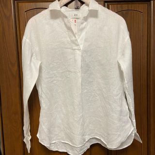 ユニクロ(UNIQLO)のユニクロ　レディース　スキッパーシャツ(新品)(シャツ/ブラウス(長袖/七分))