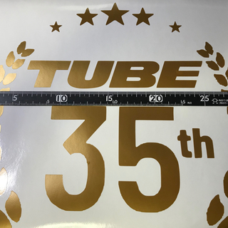 TUBE 35 ロゴ風 ステッカー(ミュージシャン)