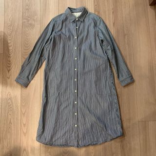 ムジルシリョウヒン(MUJI (無印良品))の【未使用】シャツワンピース（授乳服）(マタニティワンピース)