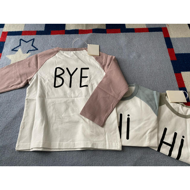 輸入子供服☆在庫処分☆Ｈi ＢＹＥ ロンT  100 110 110 130 キッズ/ベビー/マタニティのキッズ服女の子用(90cm~)(Tシャツ/カットソー)の商品写真