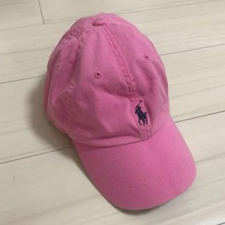 ポロラルフローレン(POLO RALPH LAUREN)のPOLO ポロラルフローレン ピンク キャップ used(キャップ)