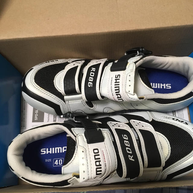 SHIMANO(シマノ)のシマノ ロードバイク シューズ SH-R086WE ホワイト スポーツ/アウトドアの自転車(ウエア)の商品写真