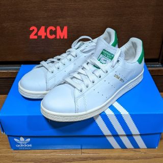 アディダス(adidas)のadidas  スタンスミス　ホワイト×グリーン　24cm(スニーカー)