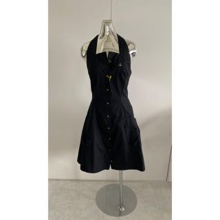 ヴィヴィアンウエストウッド(Vivienne Westwood)のVivienneWestwood 新品　エプロン風　ワンピ　42(ひざ丈ワンピース)