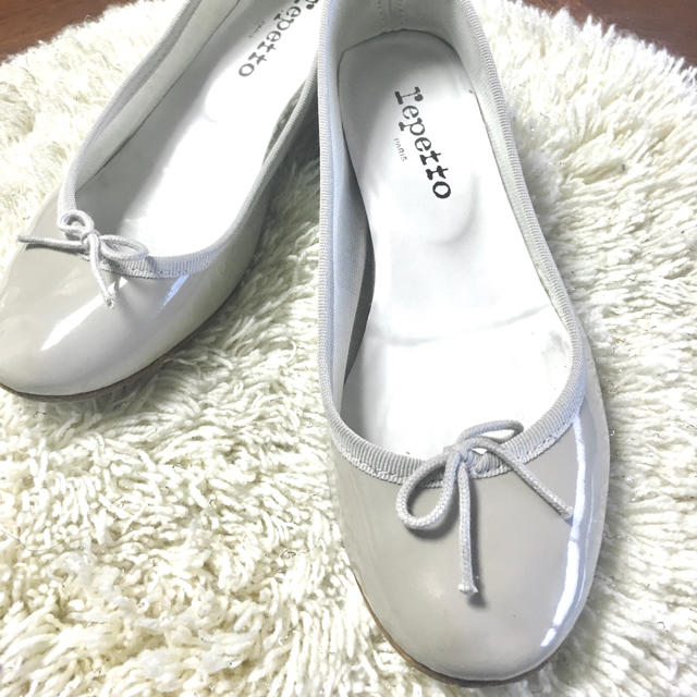 repetto   レペット ライトグレー色 3センチヒール 美品の通販 by