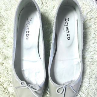 repetto - レペット ライトグレー色 3センチヒール 美品の通販 by ...