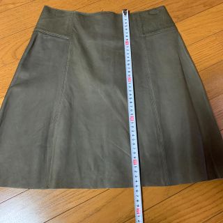 ザラ(ZARA)のザラ　レザースカート(ひざ丈スカート)