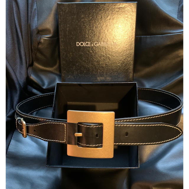 DOLCE&GABBANA - 美品ドルチェアンドガッバーナ デザインベルト 95 検
