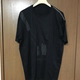 ランバン(LANVIN)のLANVAN bigsize Ｔシャツ　犬柄　肩パイピング有り　used(Tシャツ/カットソー(半袖/袖なし))