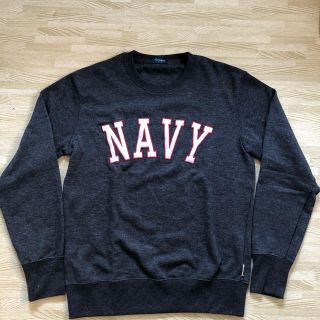 マックハウス(Mac-House)のスウェット　トレーナー　NAVY【L】(スウェット)