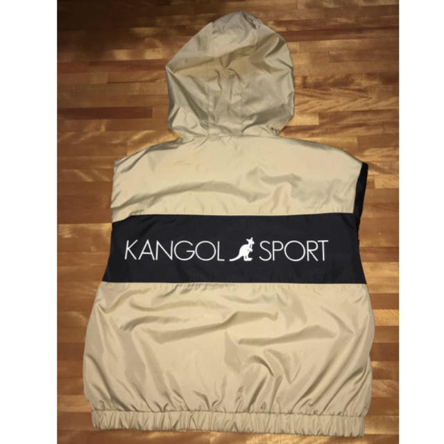 KANGOL コーチジャケット/ベージュ×黒 レディースのジャケット/アウター(ナイロンジャケット)の商品写真