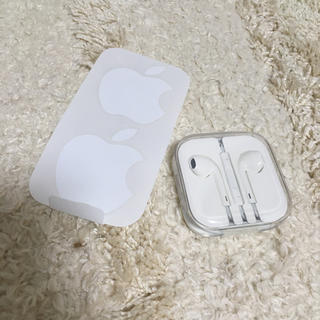 アップル(Apple)のapple アップル　純正品　イヤホン　ステッカー(ヘッドフォン/イヤフォン)