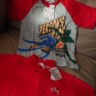 パーソンズキッズ(PERSON'S KIDS)のPERSON'S KIDS 110cmtシャツとポロシャツ2枚セット(Tシャツ/カットソー)