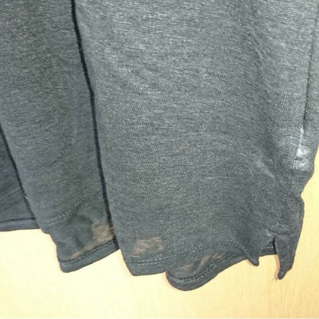GAP(ギャップ)のGAP とろみ リネン100%黒シャツ M メンズのトップス(Tシャツ/カットソー(半袖/袖なし))の商品写真