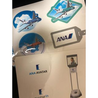 エーエヌエー(ゼンニッポンクウユ)(ANA(全日本空輸))のana,成田空港シール(航空機)