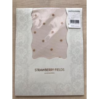 ストロベリーフィールズ(STRAWBERRY-FIELDS)の【新品】ストロベリーフィールズ　ストッキング　シアードット　水玉(タイツ/ストッキング)