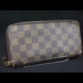 ルイヴィトン(LOUIS VUITTON)のLOUIS VUITTON ダミエ　エベヌ　ジッピーウォレット　長財布(長財布)