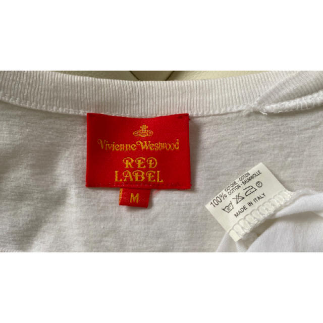 Vivienne Westwood(ヴィヴィアンウエストウッド)のVivienneWestwood 難あり　フレンチスリーブ　白　M レディースのトップス(Tシャツ(半袖/袖なし))の商品写真
