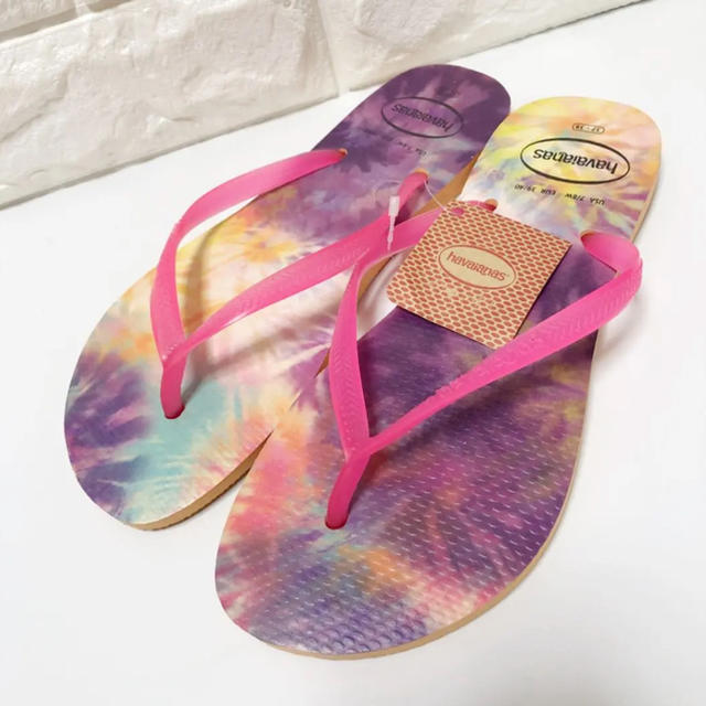 havaianas(ハワイアナス)の新品 ハワイアナス HAVAIANAS TIEDYE ビーチサンダル  サンダル レディースの靴/シューズ(ビーチサンダル)の商品写真