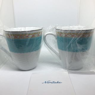 ノリタケ(Noritake)のノリタケ ハミング ブルー マグカップ ペアセット(グラス/カップ)