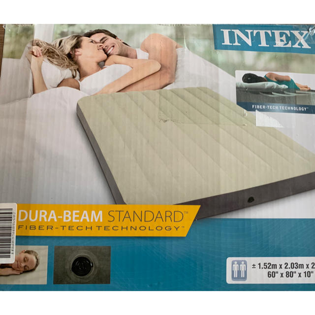 INTEX デュラビームエアーベッド　新品 インテリア/住まい/日用品のベッド/マットレス(ワイドダブルベッド)の商品写真