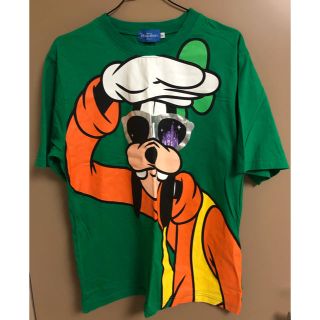 ディズニー(Disney)のグーフィーTシャツ　緑　Ｌ(Tシャツ(半袖/袖なし))