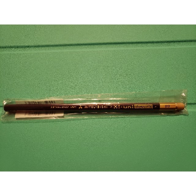 三菱鉛筆(ミツビシエンピツ)の三菱Hi-uni  SUPER DX　８B　硬筆書写用 エンタメ/ホビーのアート用品(鉛筆)の商品写真