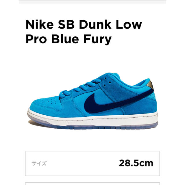 Nike sb dunk low pro blue fury 28.5cm - スニーカー