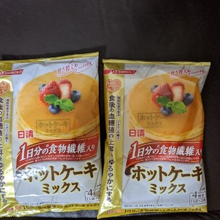 ニッシンセイフン(日清製粉)の日清ホットケーキミックス４枚分✕２袋(菓子/デザート)