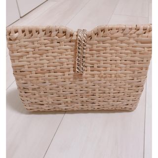 ザラ(ZARA)のZARA カゴ　ショルダー　バッグ　クラッチ(かごバッグ/ストローバッグ)