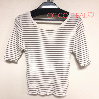 ココディール(COCO DEAL)の【美品】COCO DEAL♡ラメボーダーニット(ニット/セーター)