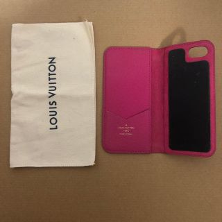 ルイヴィトン(LOUIS VUITTON)のルイヴィトンiPhoneケース内側ピンク(iPhoneケース)