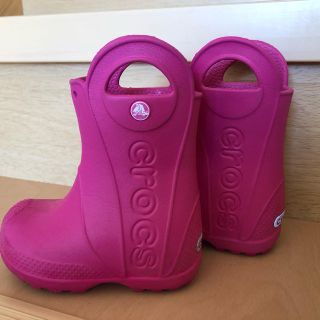 クロックス(crocs)のクロックス　長靴　キャンディピンク(長靴/レインシューズ)