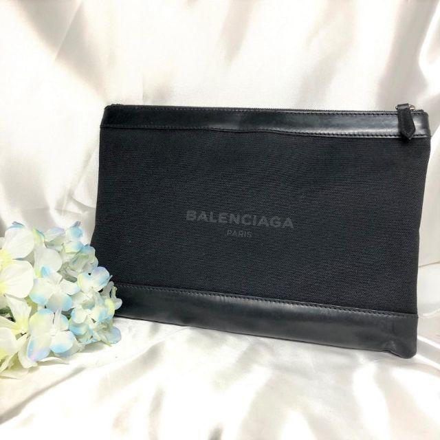 Balenciaga(バレンシアガ)の美品！　バレンシアガ　クラッチバッグ　ネイビークリップ　黒 メンズのバッグ(セカンドバッグ/クラッチバッグ)の商品写真