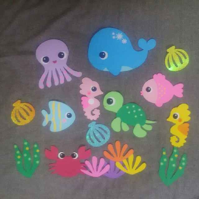 夏の壁面飾り 海の生き物の通販 By ジロキチ S Shop ラクマ