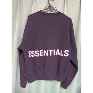 フィアオブゴッド(FEAR OF GOD)のEssentials プルオーバー　スウェット　ブラック s (スウェット)