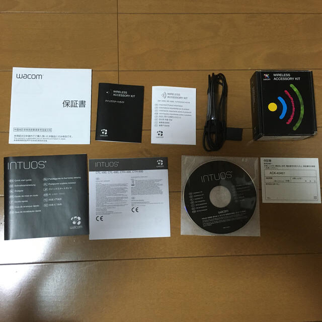 Wacom(ワコム)の【ワイヤレスキット付！ 】intuos wacom スマホ/家電/カメラのPC/タブレット(タブレット)の商品写真