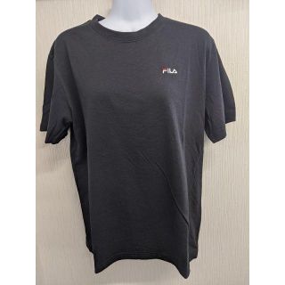 フィラ(FILA)の新品　FILA刺繍ロゴ　Tシャツ　サイズL BK(Tシャツ/カットソー(半袖/袖なし))