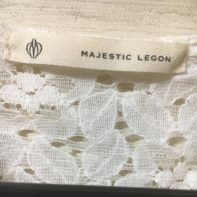 MAJESTIC LEGON(マジェスティックレゴン)のレース　プルオーバー レディースのトップス(カットソー(半袖/袖なし))の商品写真