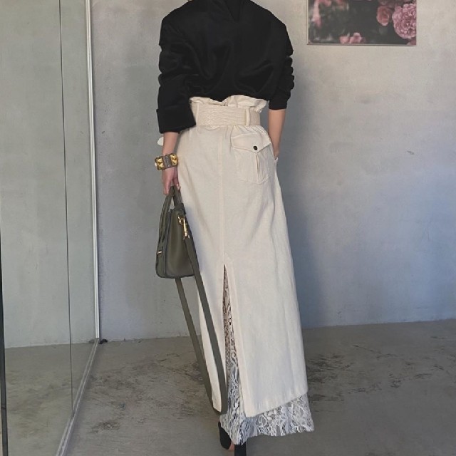 Ameri VINTAGE(アメリヴィンテージ)の24時間限定価格✎ 𓏧Ameri WORK LAYERED SKIRT レディースのスカート(ロングスカート)の商品写真