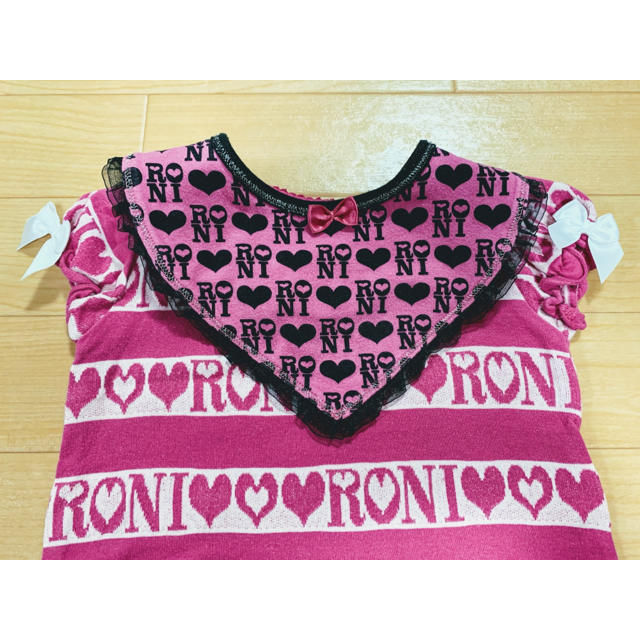 RONI(ロニィ)のRONI ロニィ★半袖ロンパース＆スタイ★80 キッズ/ベビー/マタニティのベビー服(~85cm)(ロンパース)の商品写真