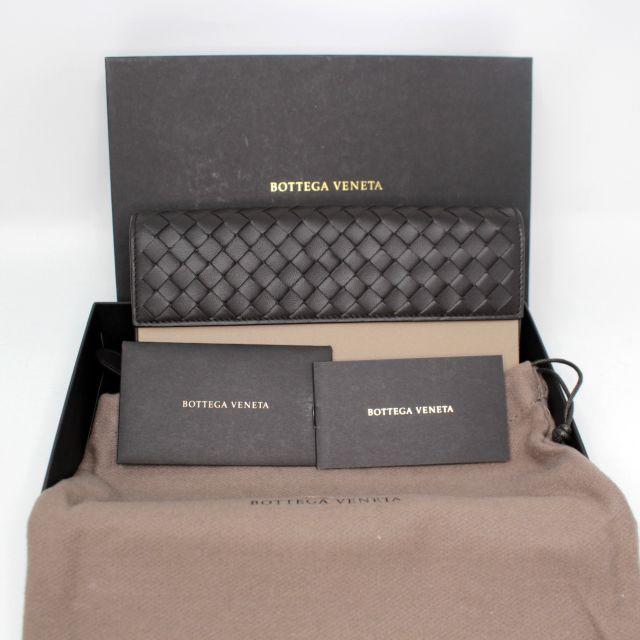 新品 2019AW BOTTEGA VENETA 長財布 茶