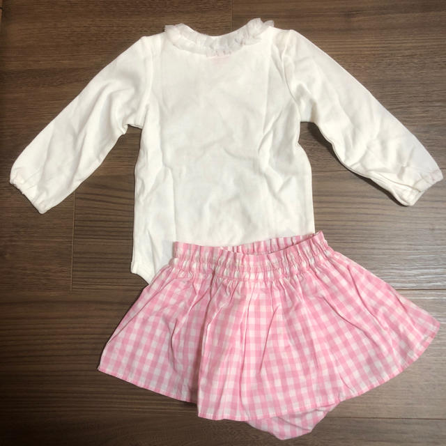 mezzo piano(メゾピアノ)のmezzo piano 80cm 女の子 ロンパースセット 新品 キッズ/ベビー/マタニティのベビー服(~85cm)(ロンパース)の商品写真