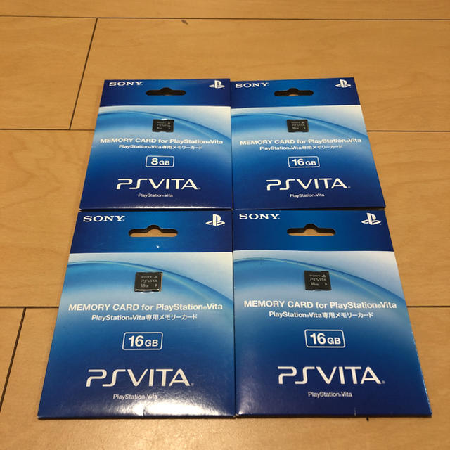 新品未開封 PS vita メモリーカード 8G×1・16G×3