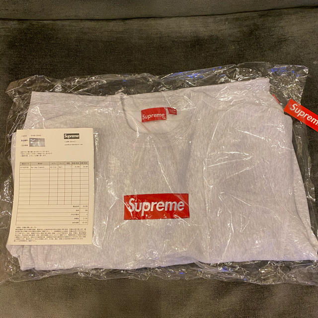 Supreme(シュプリーム)のSupreme 18AW Box Logo Crewneck ash grey メンズのトップス(ニット/セーター)の商品写真