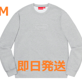シュプリーム(Supreme)のMサイズ supreme cutout logo crewneck grey(スウェット)