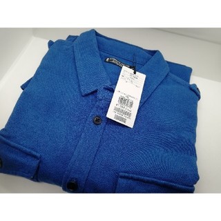 タケオキクチ(TAKEO KIKUCHI)の「お買い得品!!」 TAKEO KIKUCHI スラブカノコ ポロシャツ ブルー(シャツ)