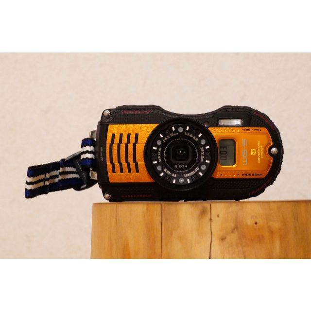 RICOH(リコー)のRICOH WG-5 GPS オレンジ14m防水 スマホ/家電/カメラのカメラ(コンパクトデジタルカメラ)の商品写真